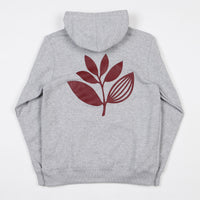 Magenta Plant Hooded Sweatshirt - Light Heather thumbnail