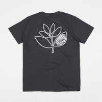 Magenta Plant Outline T-Shirt - Dark Grey thumbnail