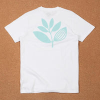 Magenta Plant T-Shirt - White thumbnail