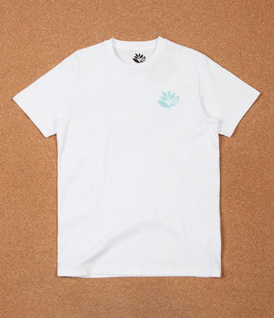 Magenta Plant T-Shirt - White