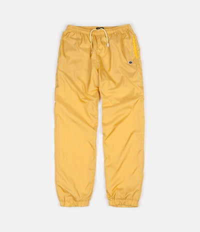 Magenta Plant Track Pants - Pale Yellow