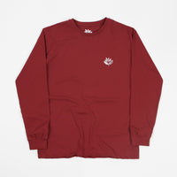 Magenta Points Plant Long Sleeve T-Shirt - Wine thumbnail