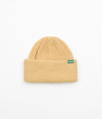 Magenta Script Beanie - Yellow