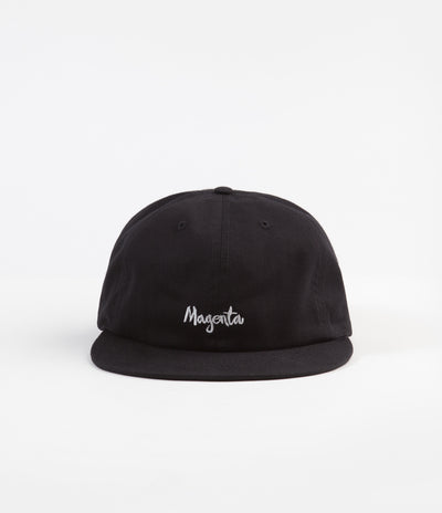 Magenta Script Cap - Black