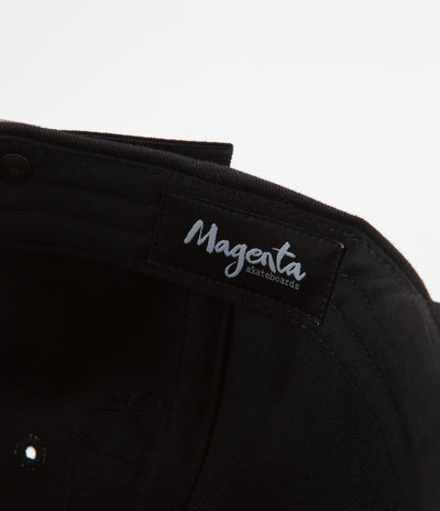 Magenta Script Cap - Black