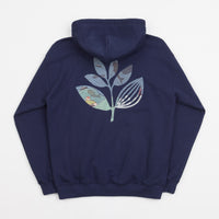 Magenta Sea Plant Hoodie - Navy thumbnail