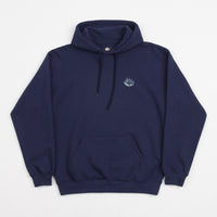 Magenta Sea Plant Hoodie - Navy thumbnail