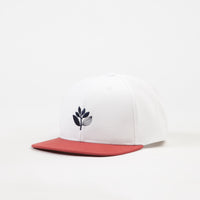 Magenta Snapback Cap - White / Red thumbnail