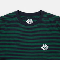 Magenta Striped Plant T-Shirt - Navy / Green thumbnail