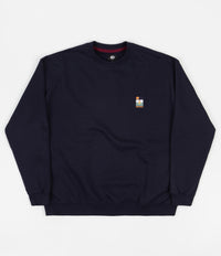 Magenta Sunset Crewneck Sweatshirt - Navy