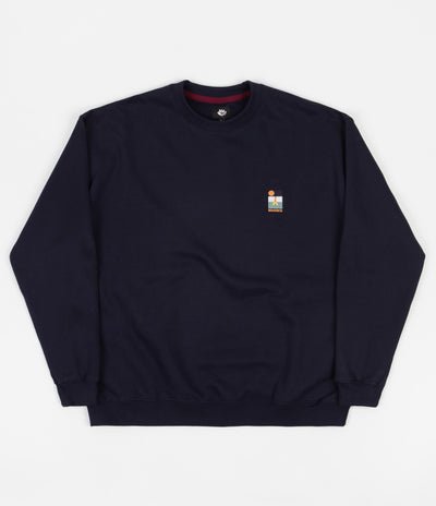 Magenta Sunset Crewneck Sweatshirt - Navy