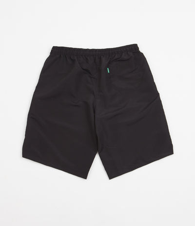 Magenta Sunset Nylon Shorts - Black