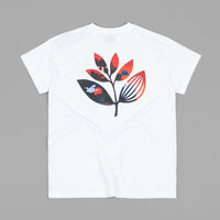 Magenta Surreal Plant T-Shirt - White thumbnail