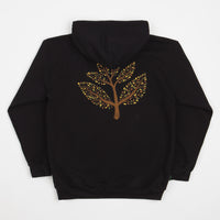 Magenta Tree Plant Hoodie - Black thumbnail