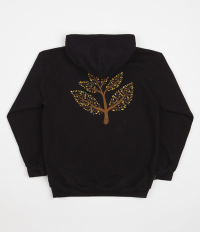 Magenta Tree Plant Hoodie - Black