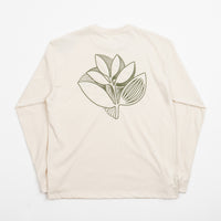 Magenta Trippy Plant Long Sleeve T-Shirt - Natural thumbnail