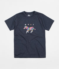 Magenta Zebra T-Shirt - Navy