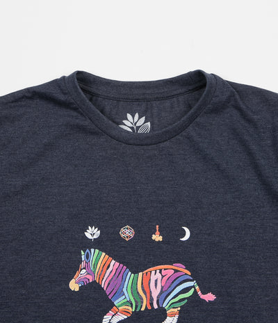 Magenta Zebra T-Shirt - Navy