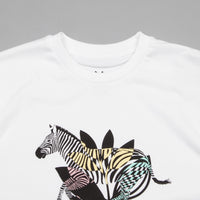 Magenta Zebra T-Shirt - White thumbnail