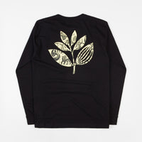 Magenta Zoo Plant Long Sleeve T-Shirt - Black thumbnail