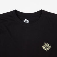 Magenta Zoo Plant Long Sleeve T-Shirt - Black thumbnail