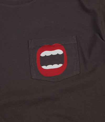 Mollusk Big Mouth T-Shirt - Faded Black