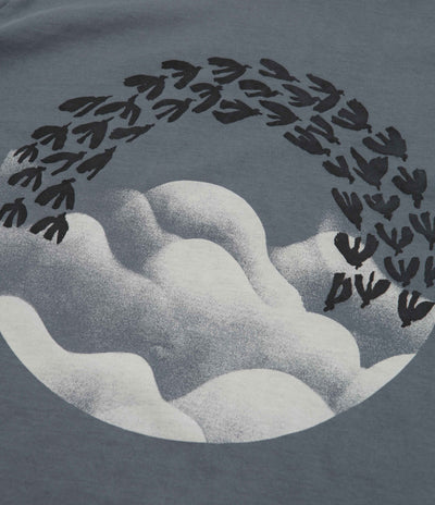 Mollusk Cloud Bird T-Shirt - Dull Indigo