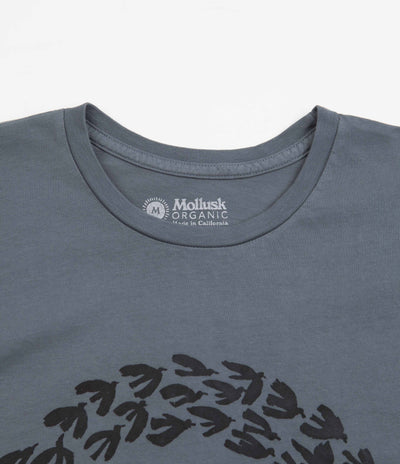 Mollusk Cloud Bird T-Shirt - Dull Indigo