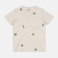 Mollusk Hemp Cactus Garden T-Shirt - Natural thumbnail