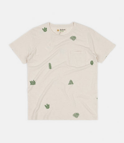 Mollusk Hemp Cactus Garden T-Shirt - Natural