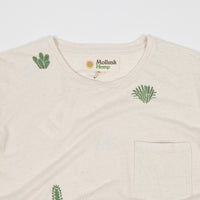 Mollusk Hemp Cactus Garden T-Shirt - Natural thumbnail