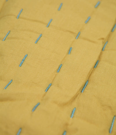 Mollusk Quilted Blanket - Mustard / Moss