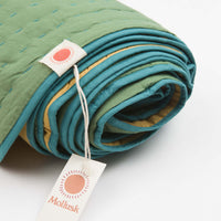 Mollusk Quilted Blanket - Mustard / Moss thumbnail