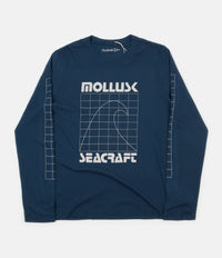 Mollusk Seacraft Long Sleeve T-Shirt - Navy Indigo