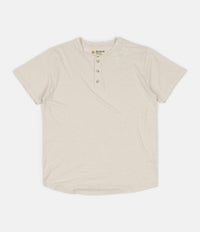 Mollusk Short Sleeve Henley T-Shirt - Natural