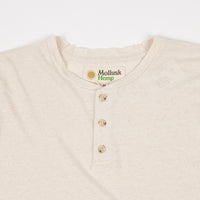 Mollusk Short Sleeve Henley T-Shirt - Natural thumbnail