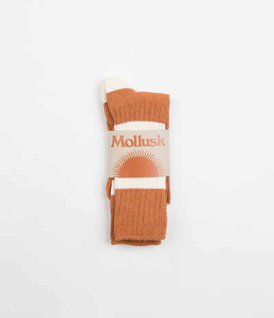 Mollusk Utility Socks - Orange Earth