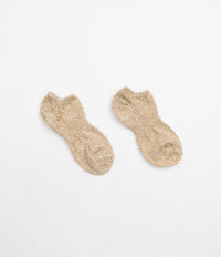 Mollusk Womens Twist Ankle Socks - Ochre