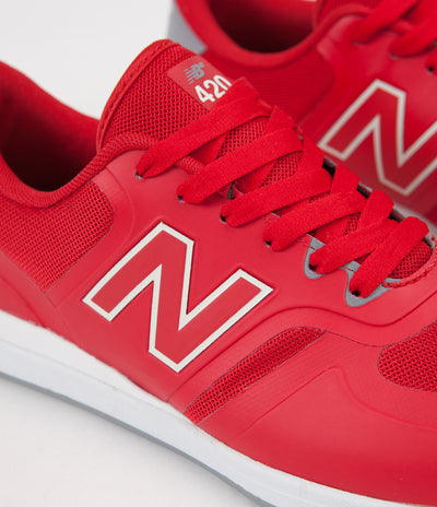 New Balance Numeric 420 Shoes - Red / White