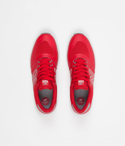 New Balance Numeric 420 Shoes - Red / White