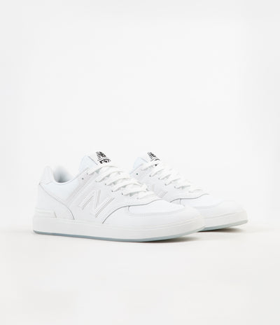 New Balance All Coasts 574 Shoes - White / White