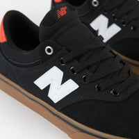 New Balance Numeric 255 Shoes - Black / Gum / Red thumbnail