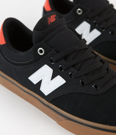 New Balance Numeric 255 Shoes - Black / Gum / Red