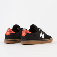 New Balance Numeric 255 Shoes - Black / Gum / Red thumbnail