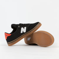 New Balance Numeric 255 Shoes - Black / Gum / Red thumbnail