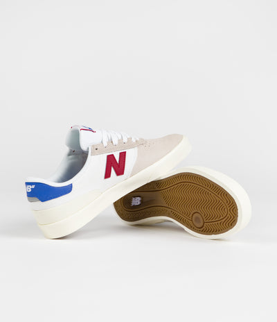 New Balance Numeric 272 Shoes - Sea Salt / Red