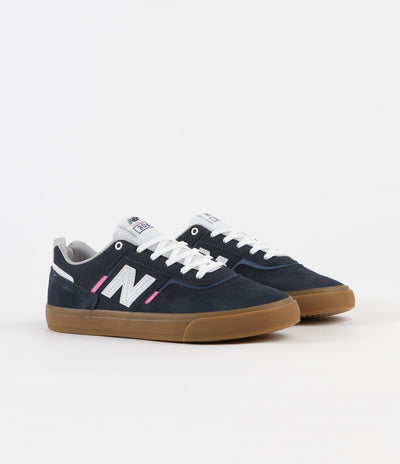 New Balance Numeric 306 Jamie Foy Shoes - Navy / Pink