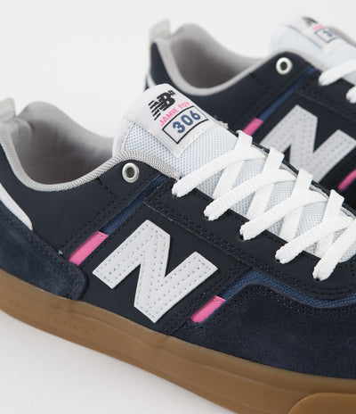 New Balance Numeric 306 Jamie Foy Shoes - Navy / Pink