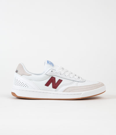 New Balance Numeric 440 Shoes - White / Burgundy