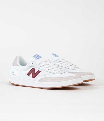 New Balance Numeric 440 Shoes - White / Burgundy